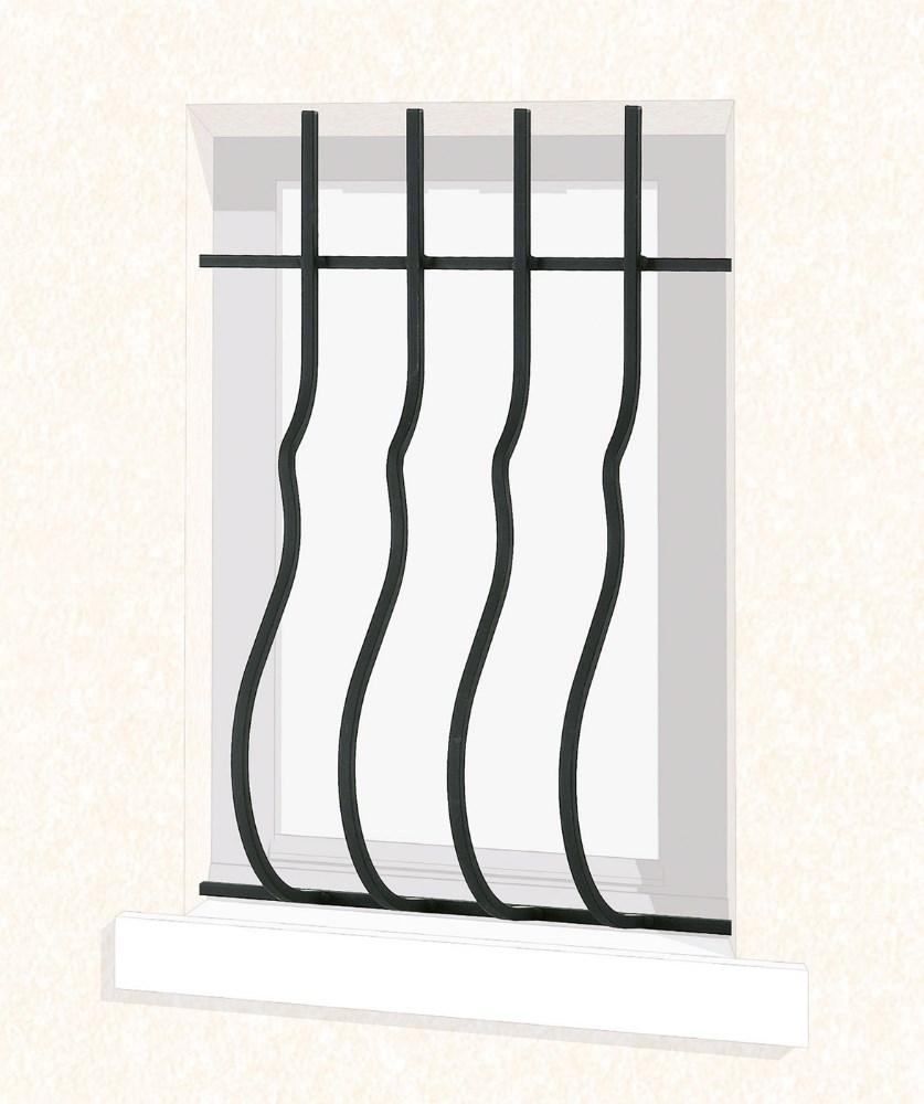 Grille de fenêtre en fer forgé Bérénice