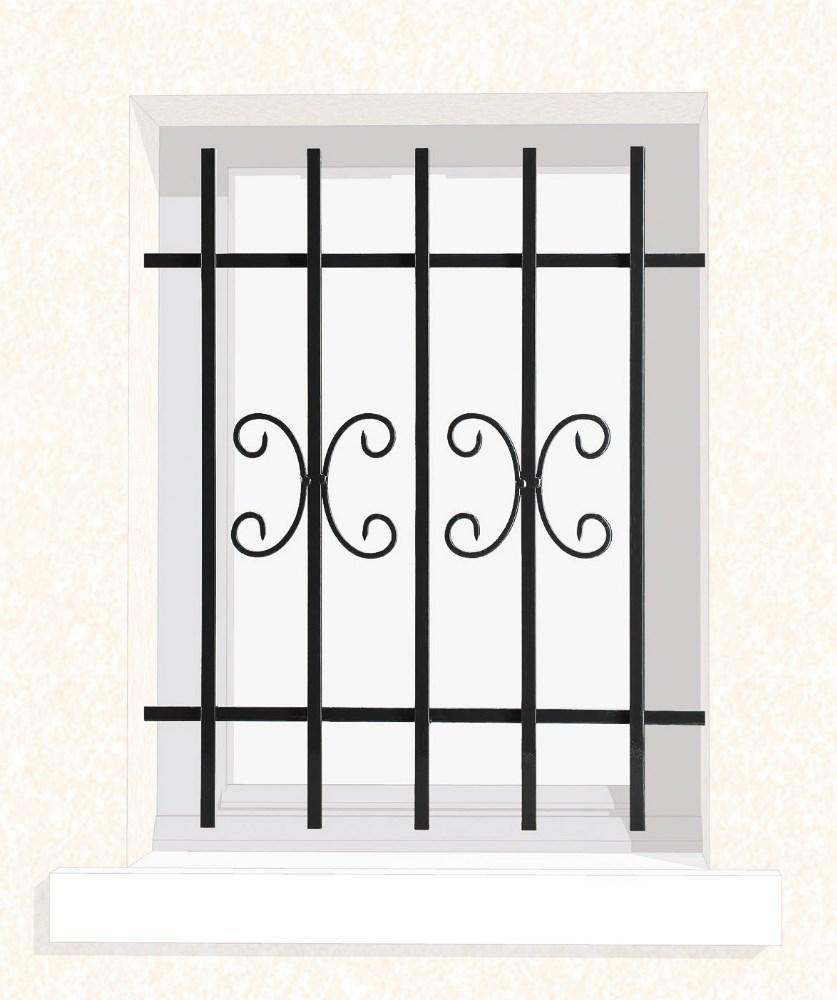 Grille de fenêtre en fer forgé Aude