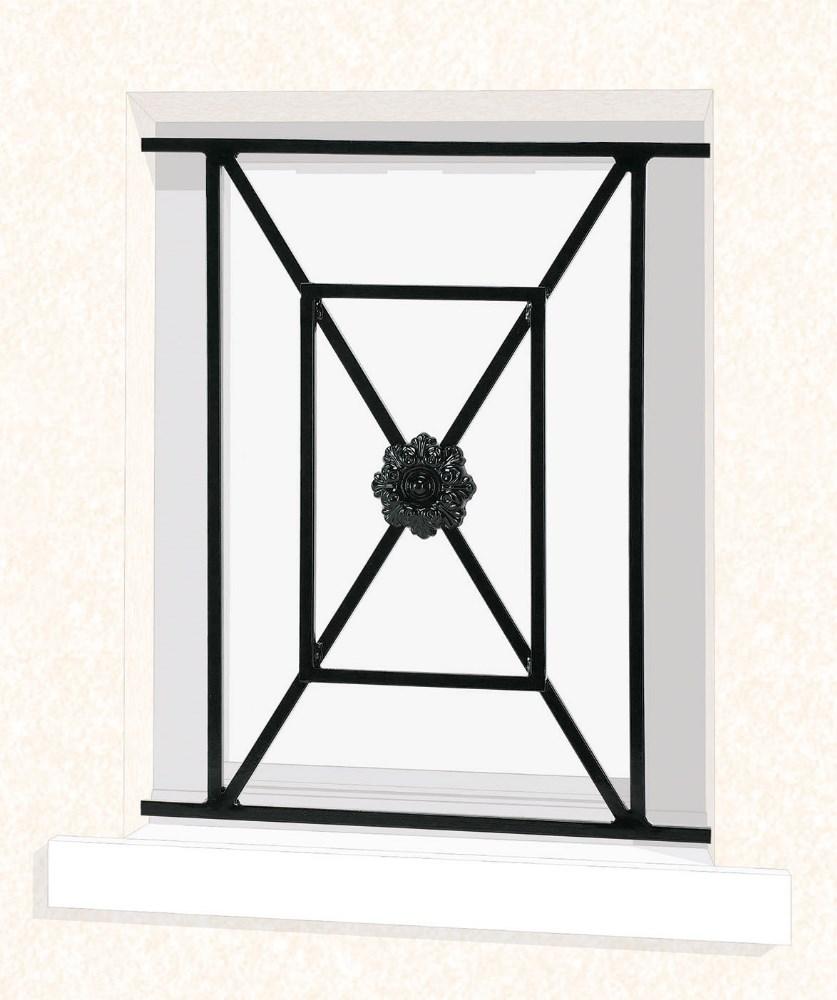 Grille de fenêtre en fer forgé Noémie