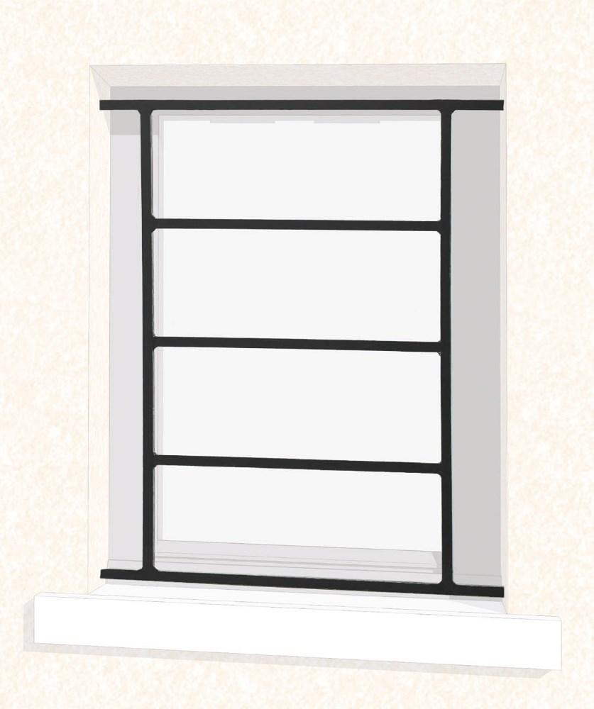 Grille de fenêtre en fer forgé Sabrina