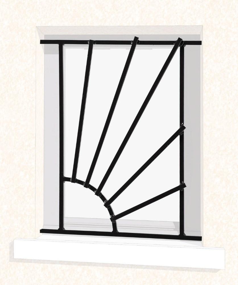 Grille de fenêtre en fer forgé Sam