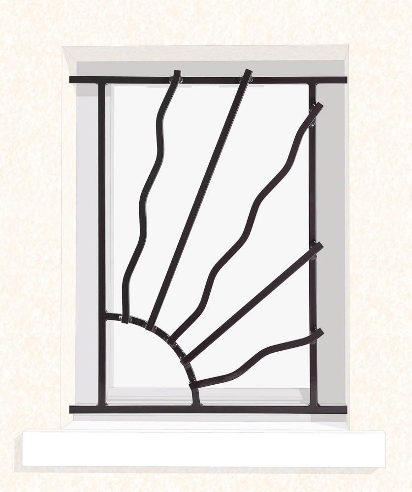 Grille de fenêtre en fer forgé Sybille