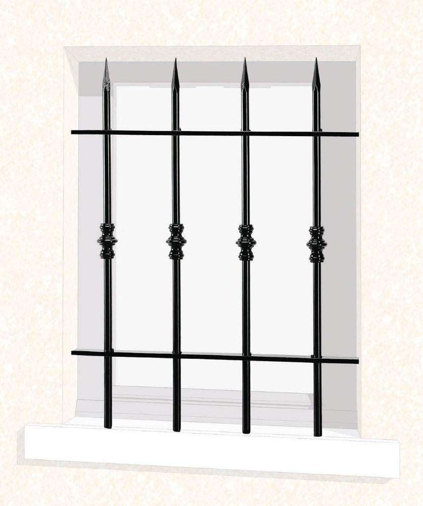 Grille de fenêtre en fer forgé Vincent