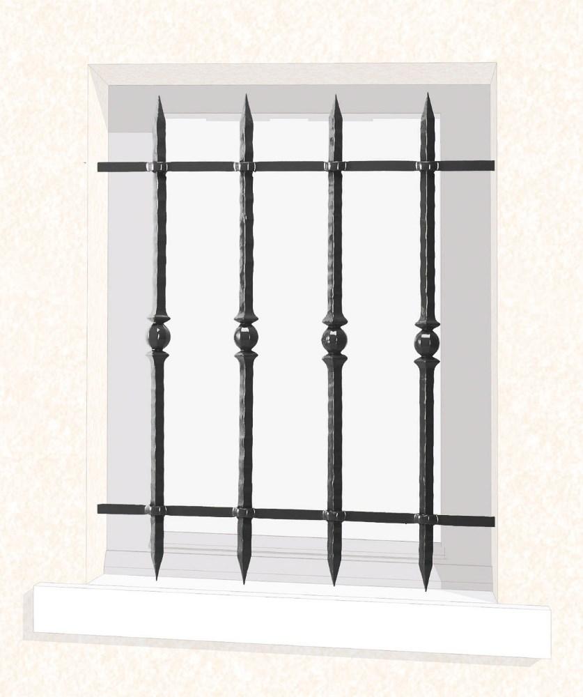 Grille de fenêtre en fer forgé Vivienne