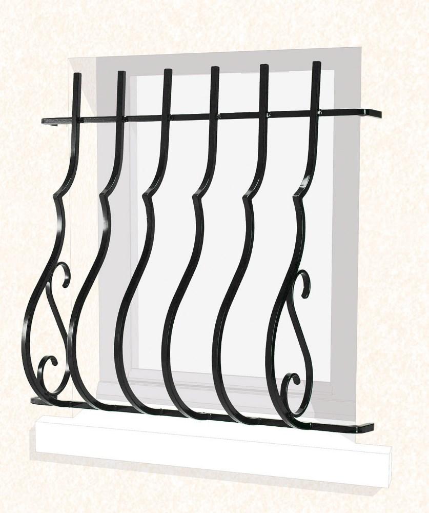 Grille de fenêtre pose en Façade Pierre